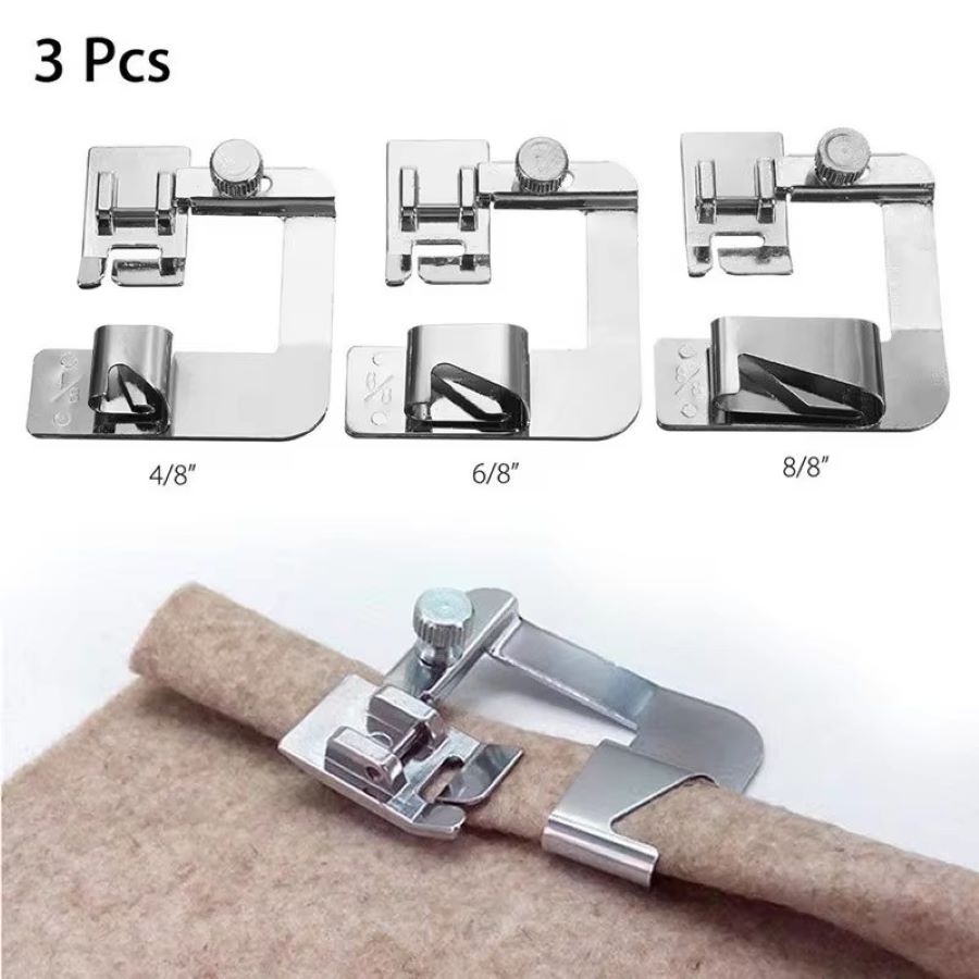 Sewing Tt - 1-3 Peças Calcador de Bainha Enrolada