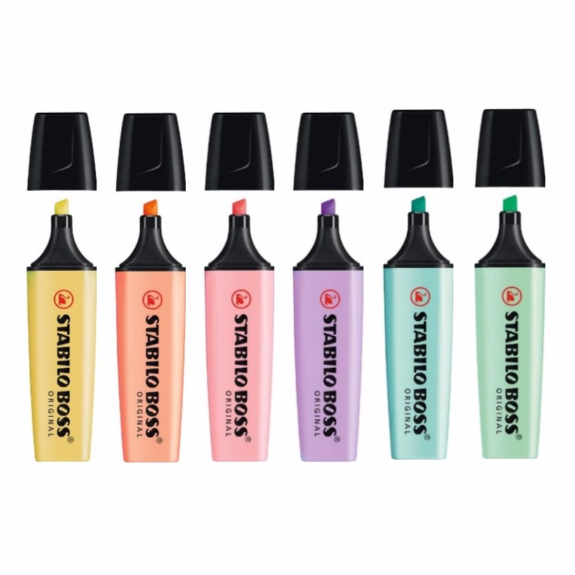 Stabilo Marker Boss - Canetas iluminadoras pastel ORIGINAIS STABILO BOSS