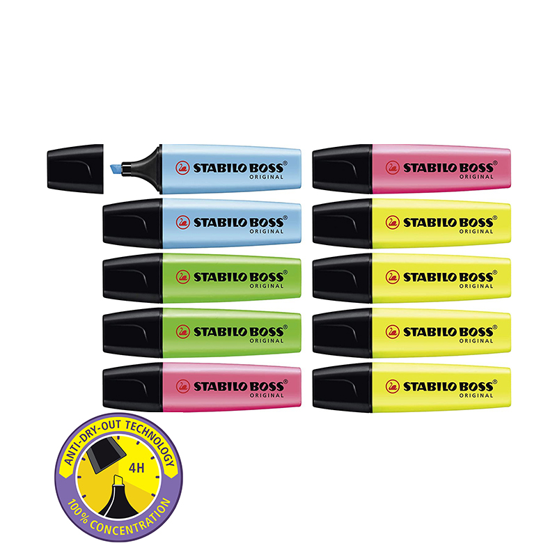 Stabilo Marker Boss - STABILO Highlighter BOSS ORIGINAL Pastel -