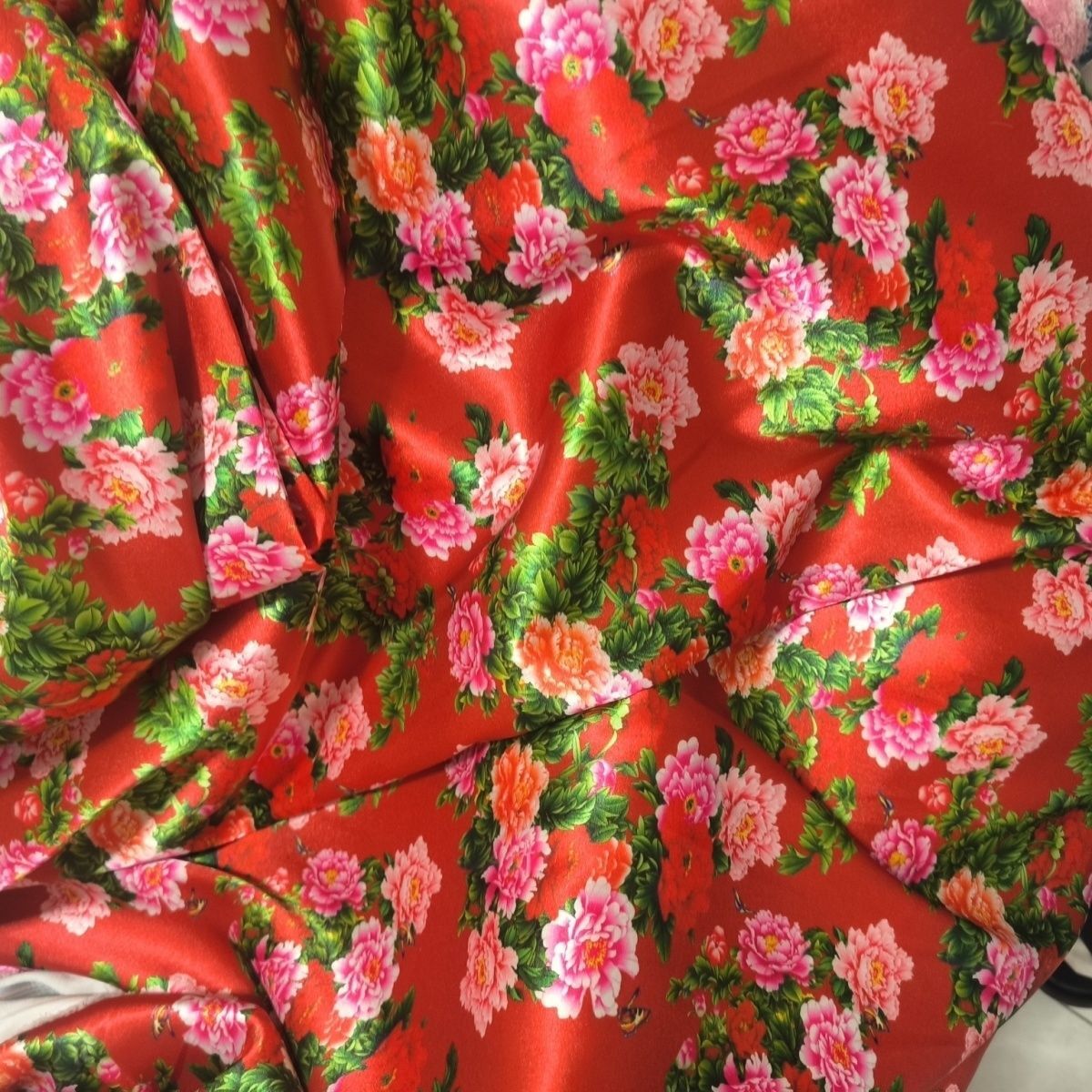 Sewing In Textile - Tecido de cetim de acetato com