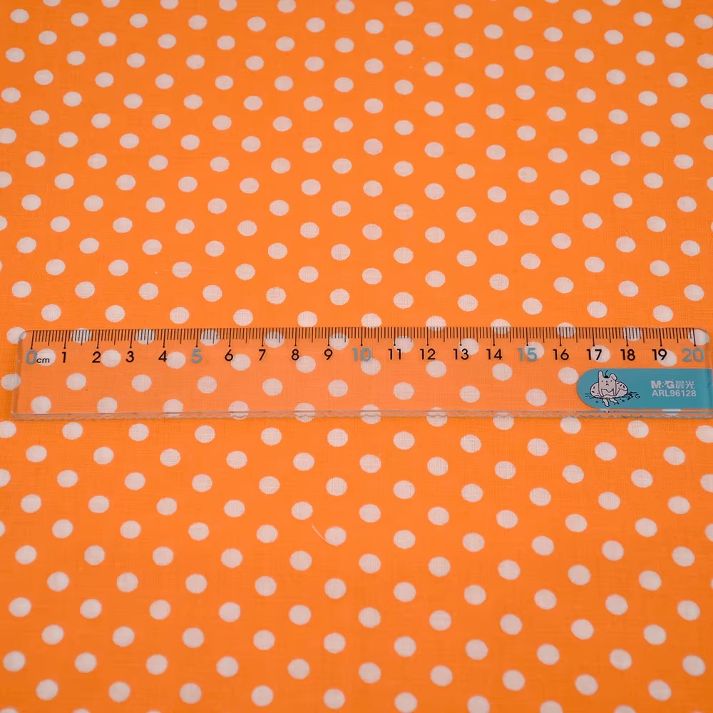 50x150cm branco laranja bolinh - Sewing In Textile avaliação e preço