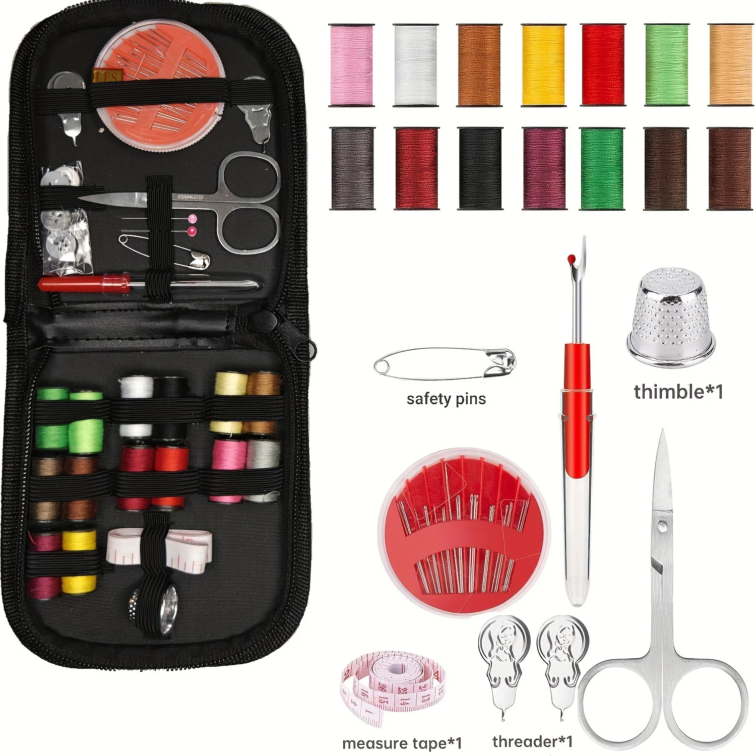 67/128 peças kit de costura co - Sewing Thread Production avaliação e preço