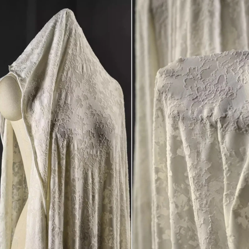Tecido de Malha de Damasco com - Vintage Sewing Textile avaliação e preço