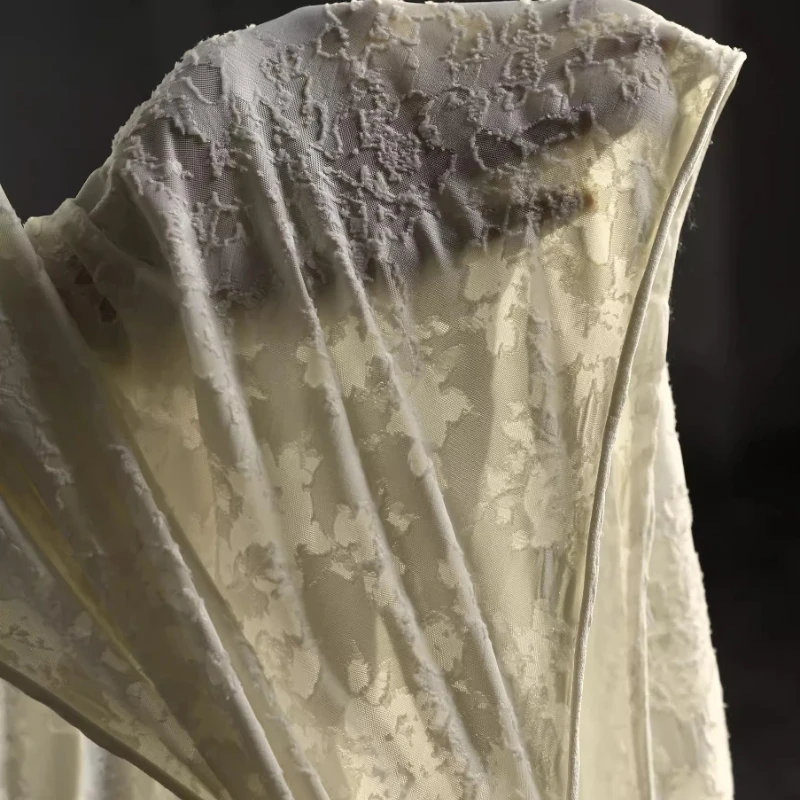 Tecido de Malha de Damasco com - Vintage Sewing Textile avaliação e preço