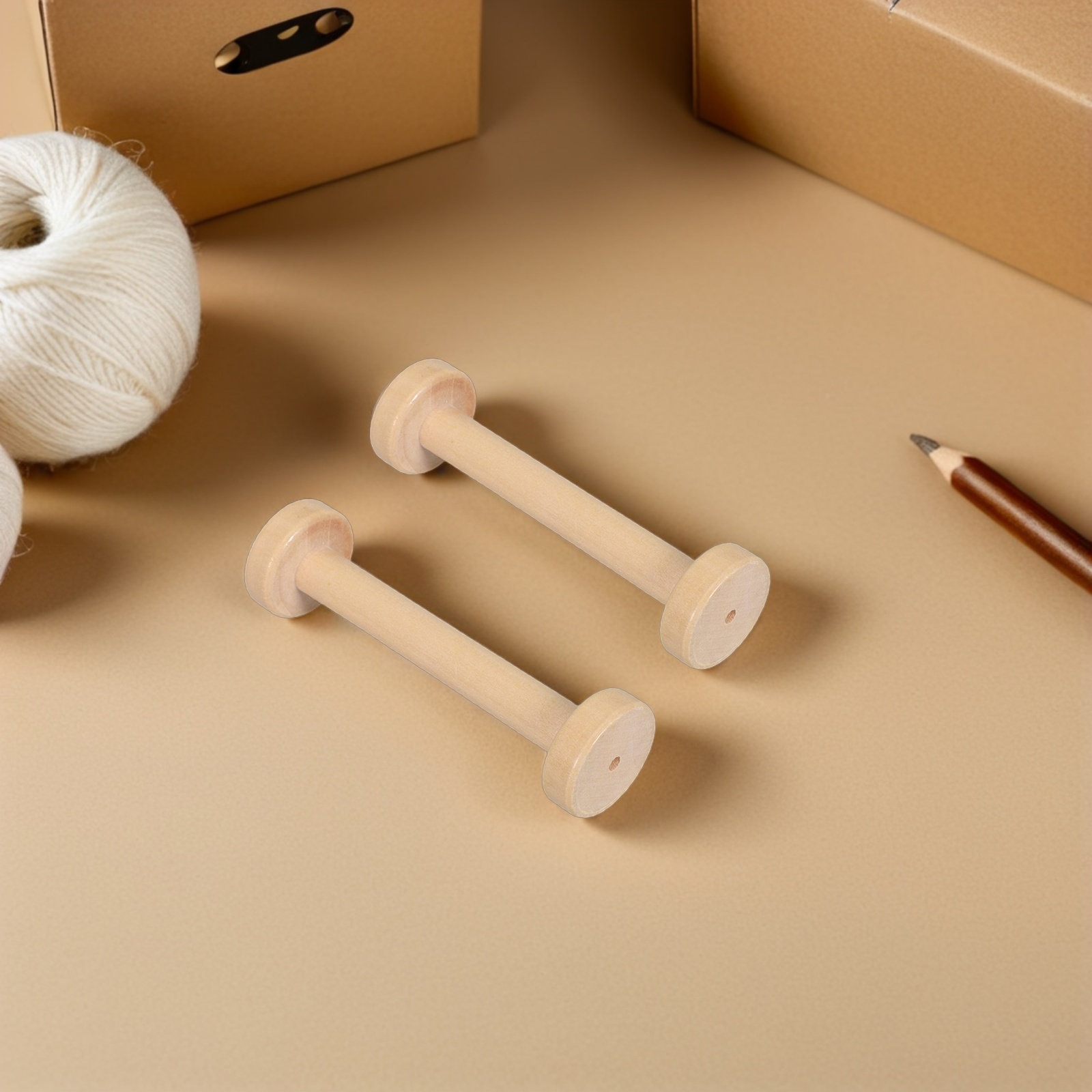 5 Peças de Bobinas de Madeira  - Sewing In Textile avaliação e preço
