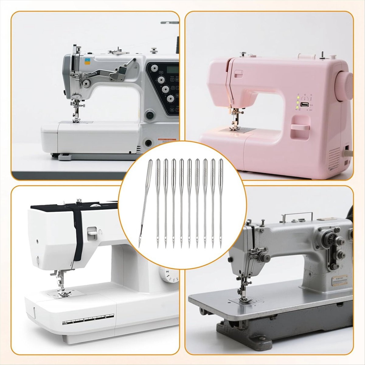 ABZT 150PCS Agulhas de Máquina - Leather Needle Heavy avaliação e preço