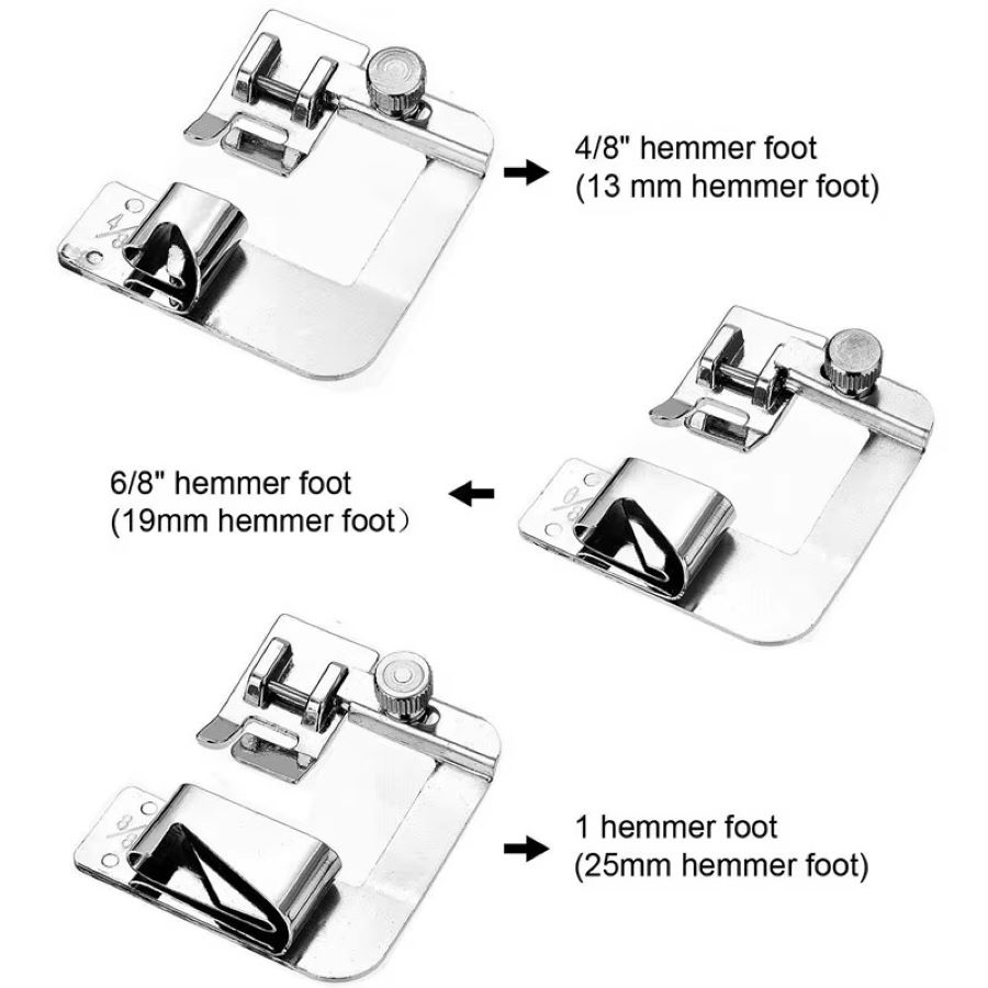 1-3 Peças Calcador de Bainha E - Sewing Tt avaliação e preço