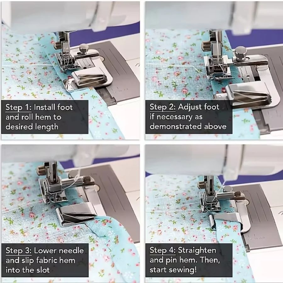 1-3 Peças Calcador de Bainha E - Sewing Tt avaliação e preço