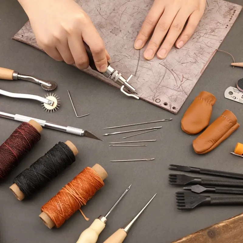 Kit de Costura para Couro com  - Sewing Thread Production avaliação e preço