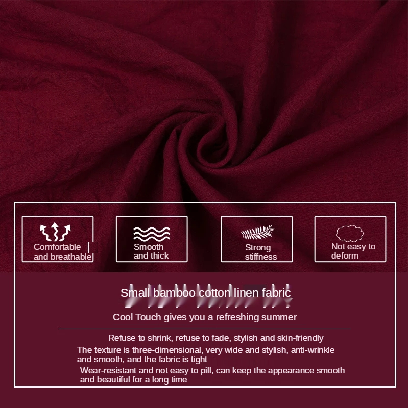 Tecido de algodão de linho fin - Vintage Sewing Textile avaliação e preço