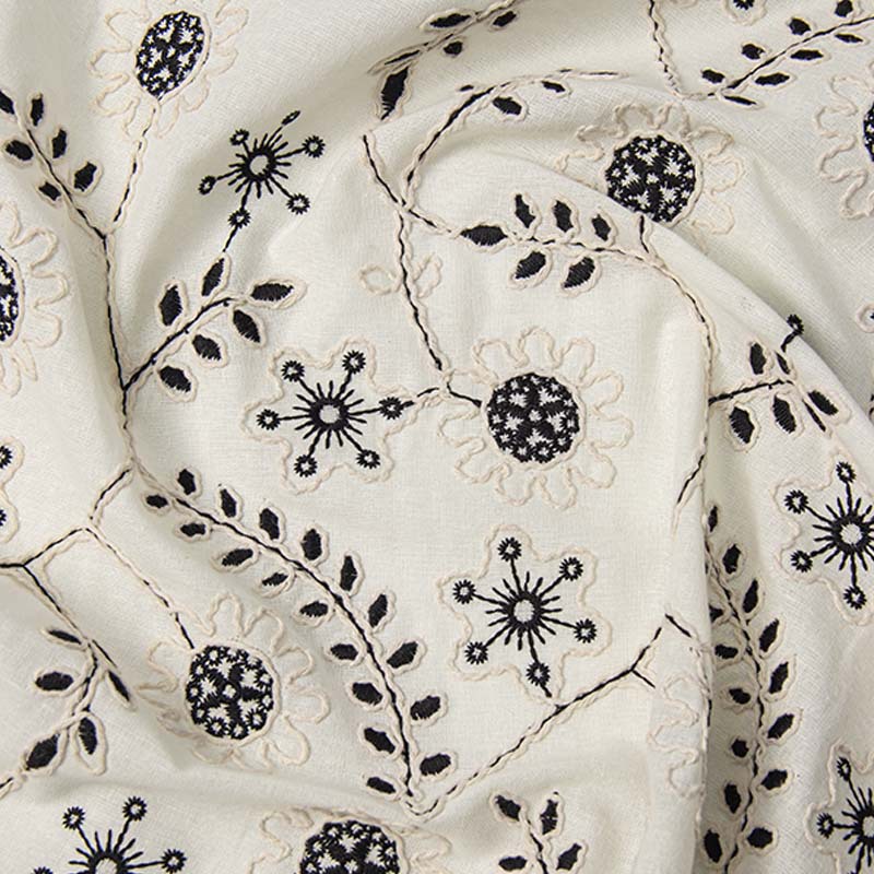 Tecido de renda de algodão 3D  - Vintage Sewing Textile avaliação e preço